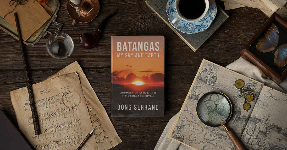 Batangas: My Sky and Earth on a dark table among personal valuables