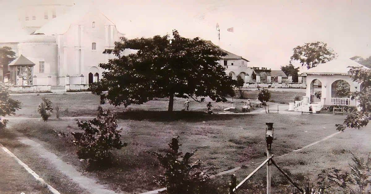 An unattributed photo of Plaza Mabini, Batangas City, circa 1910